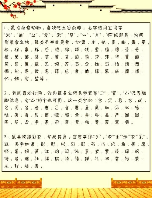 鼠宝宝起名宜字大全_2