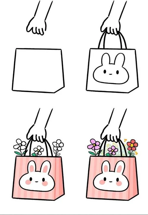 帆布袋简笔画_1