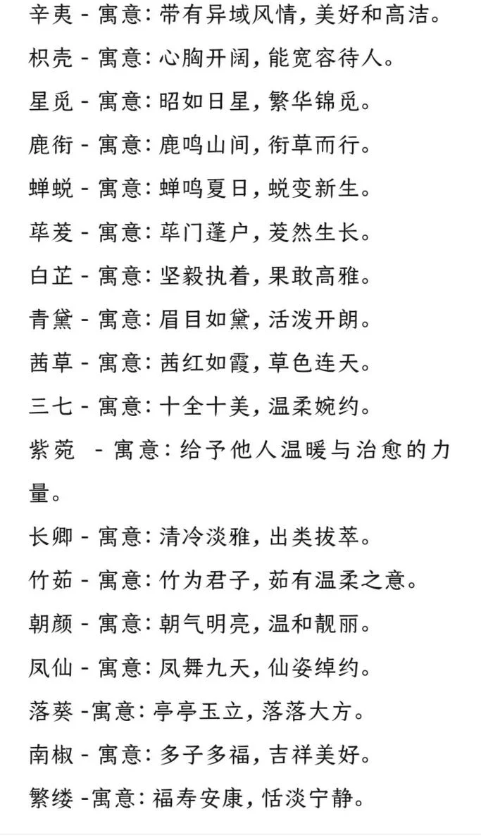 女孩起名药材_1