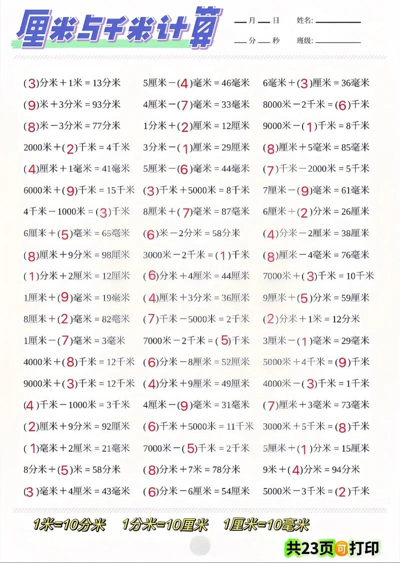 1千米多少分米_1
