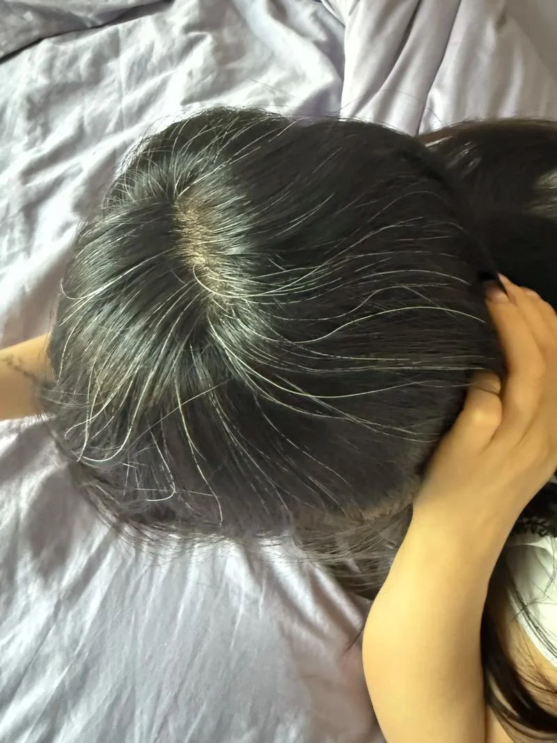 梦见染白发_2