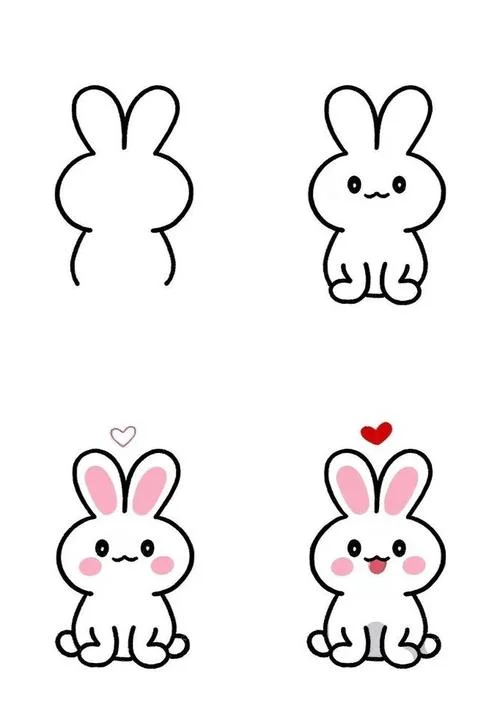 如何画小兔子的简笔画-简笔画小兔画法