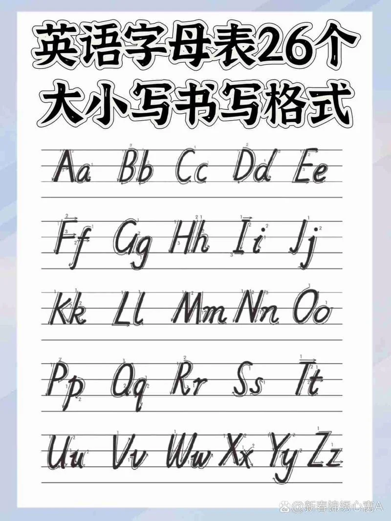 26个小写字母怎么写_1