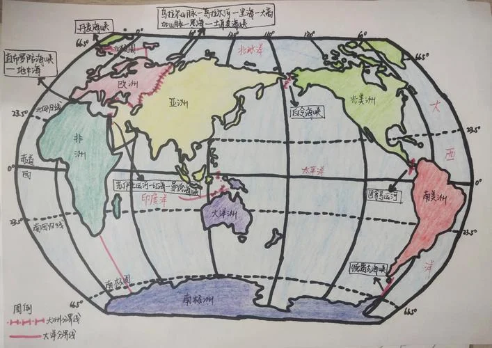 世界各国地图简笔画_1