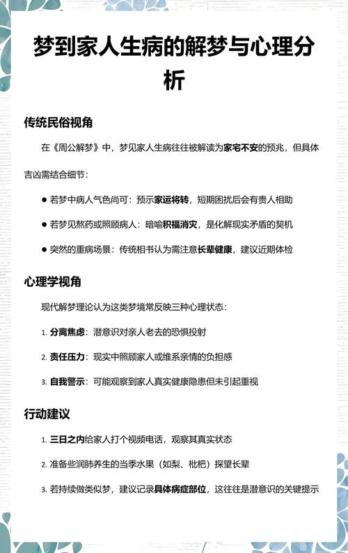 梦到别人生病预示什么_2