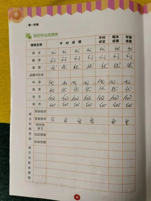 小学五年级全部成绩_1