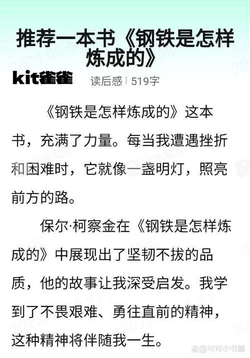钢铁是怎样炼成的第一章第二章读后感_2