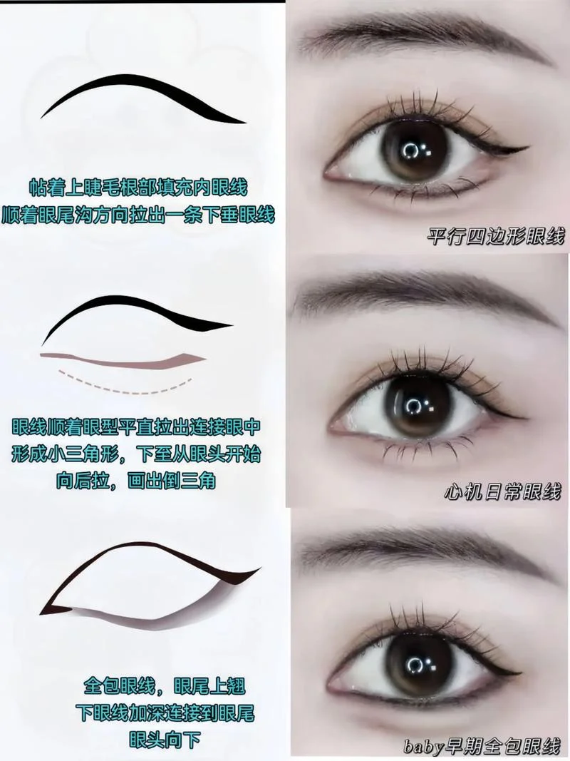 学化妆怎么样化眼线_1