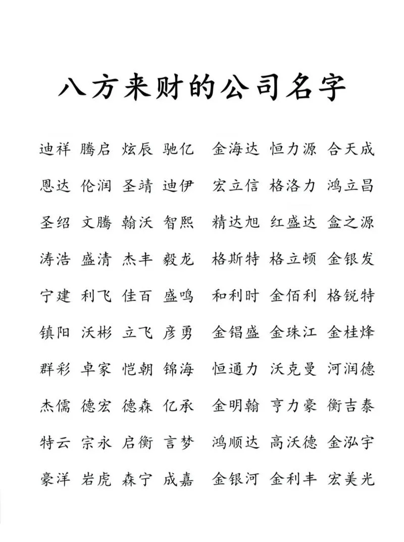 高大上金融公司起名_2
