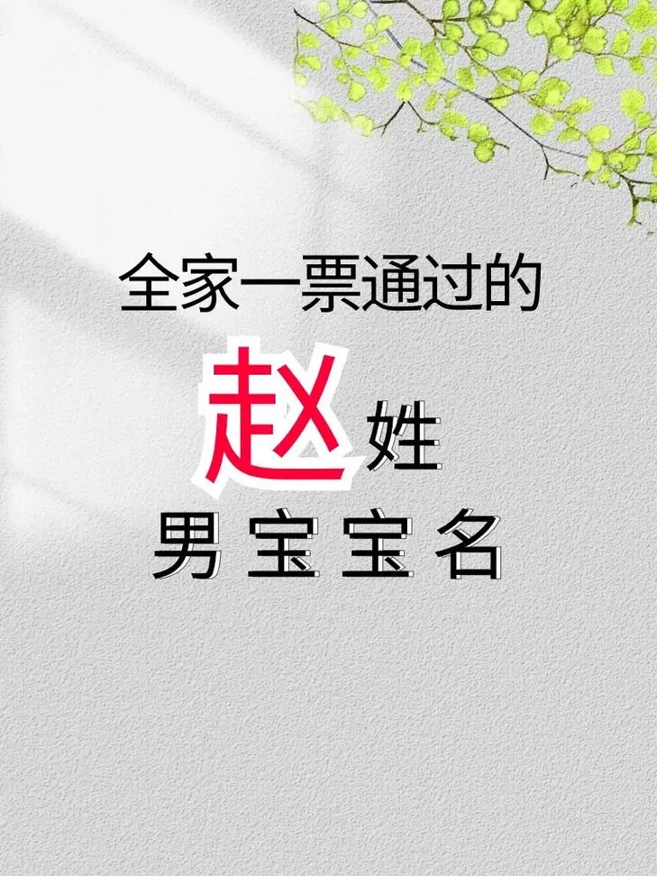 赵姓取名单字叫什么-赵姓取名单字参考