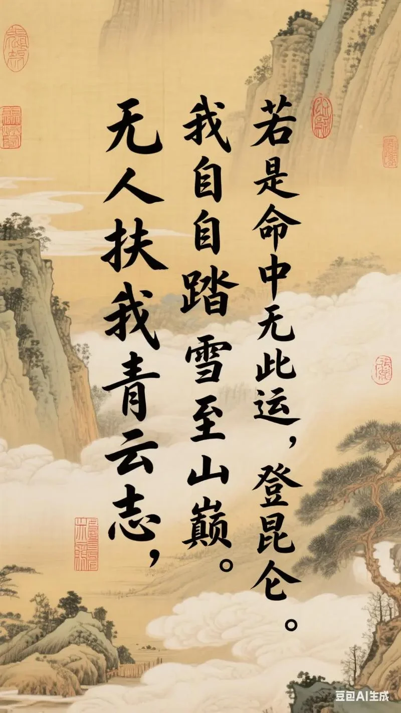 无人扶我青云志出自哪里_1