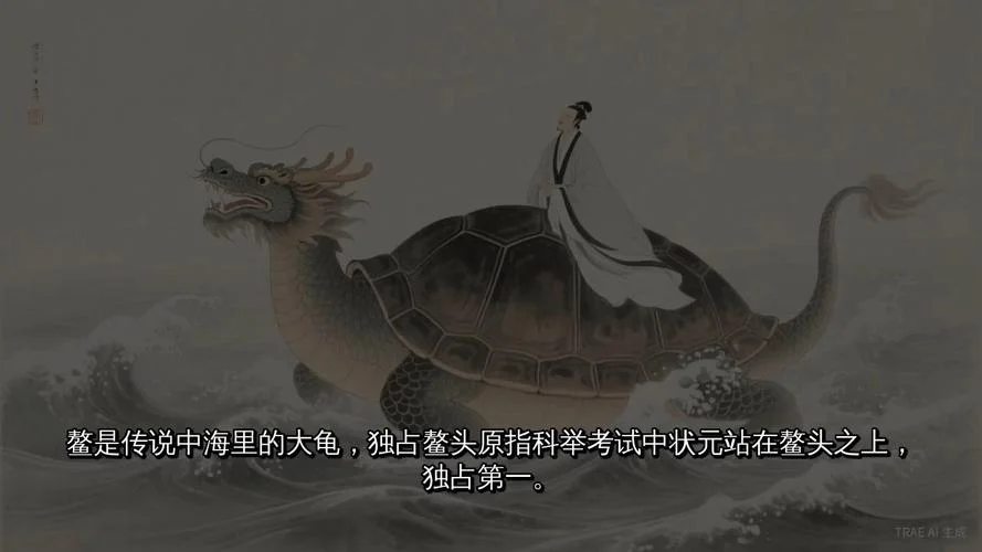 鳌头独占下一句_2