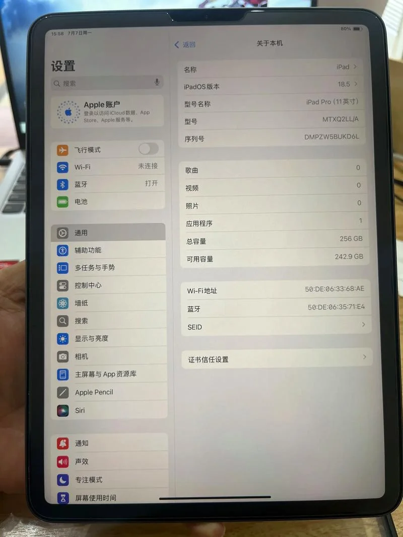 如何查本机ipad机型_1