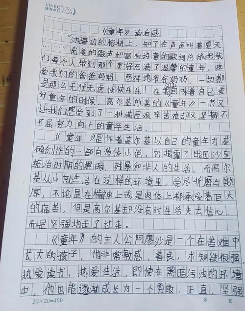 童年的读后感150字-童年读后感 150 字