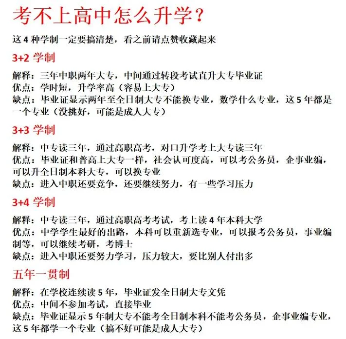 初中考不上高中还能上哪些学校_2