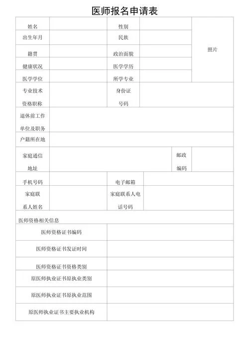 报考执业医师的材料_1