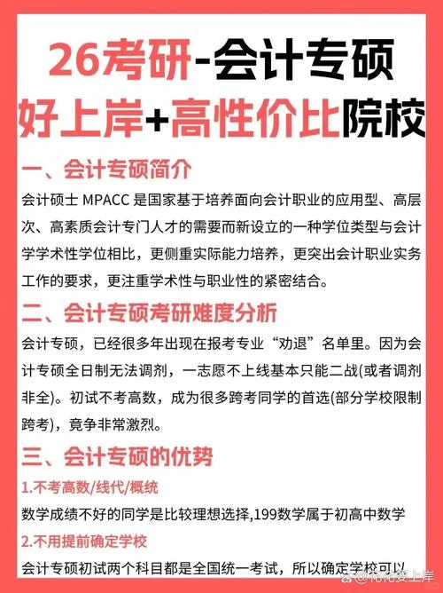 会计硕士考研内容-会计硕士考研内容