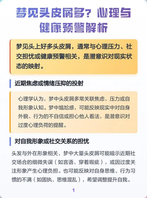 梦见头上掉头皮屑是什么意思_1