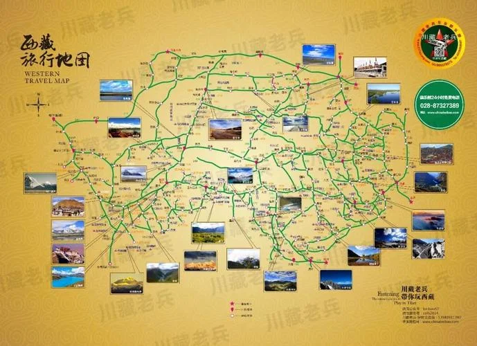 西藏旅游攻略地图全景-西藏全景旅游攻略地图