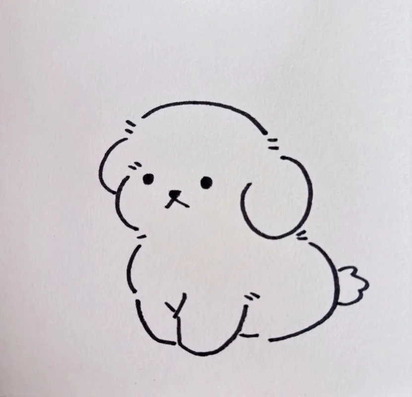 简笔画小狗幼儿园_2