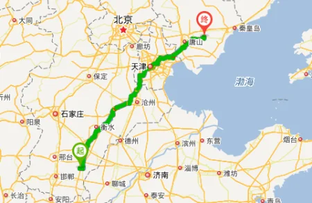 唐山到太原多少公里-唐山到太原约 800 公里