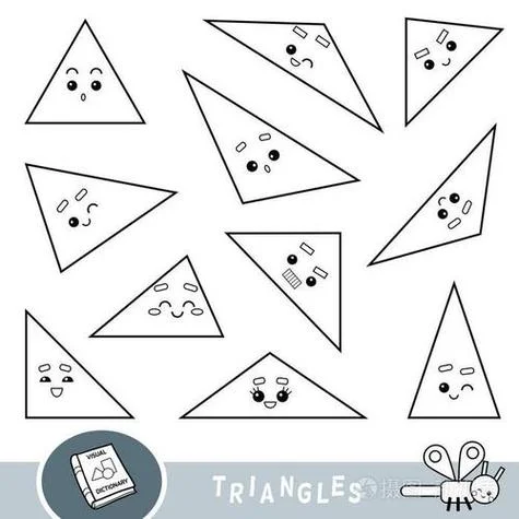 三角形图片简笔画50种_1