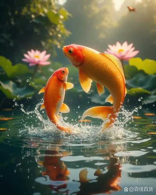 梦到大金鱼在水里游_2