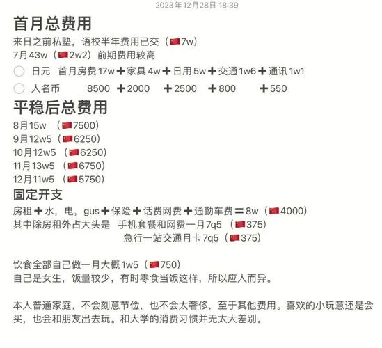 日本留学的生活费用-日本留学生活费用