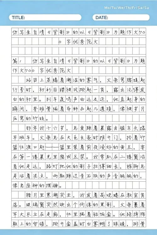 仿写作文700字_2