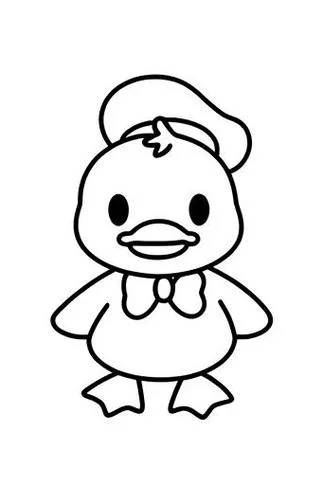 小鸭子图片 简笔画_2