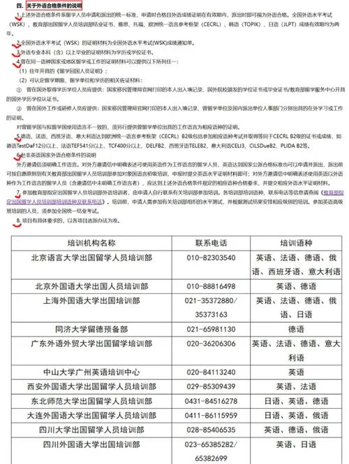 公派留学成绩要求-公派留学成绩要求