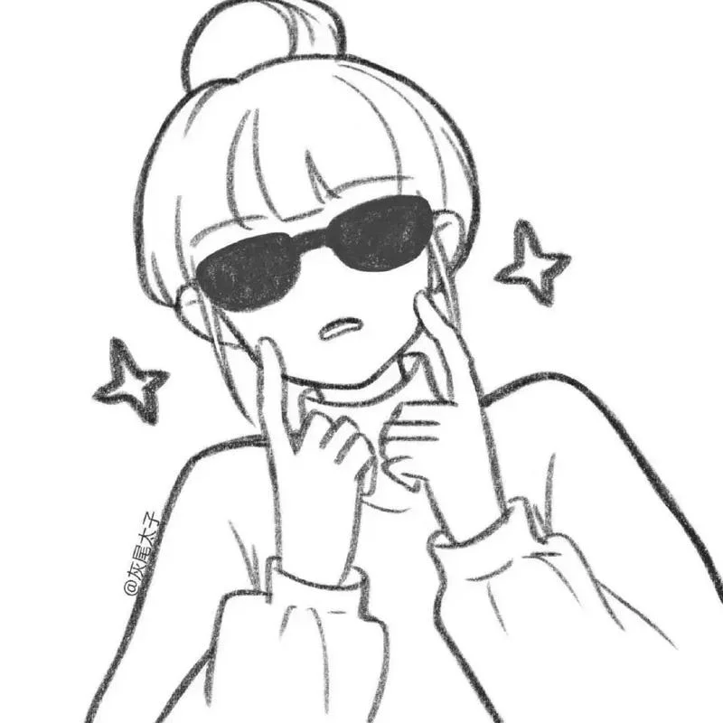 女孩头像简笔画人物_1