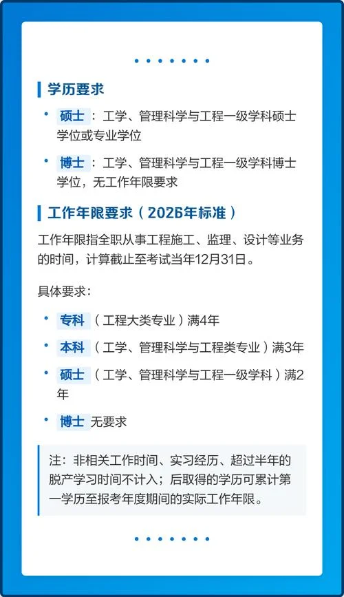 报考监理工程师资格考试的条件_2