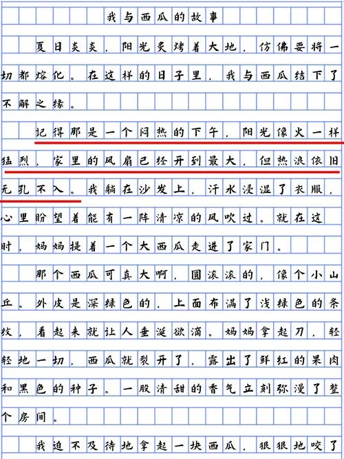 写水果的作文300字西瓜-写水果作文西瓜