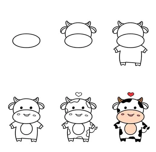 简笔画奶牛画法_1