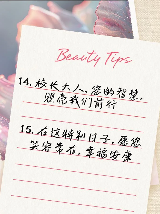 教师节学生祝福校长的话语怎样写_1