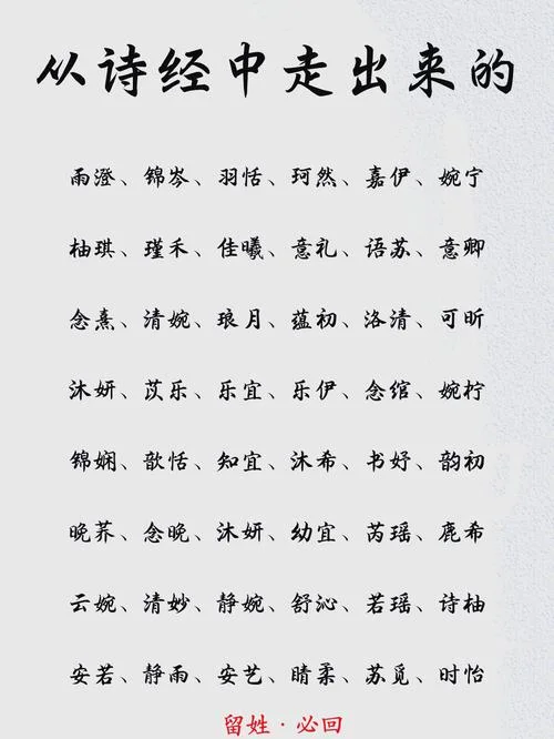 300个出自诗经取名_1