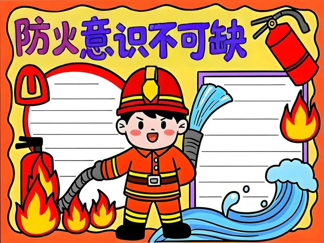 消防安全8k手抄报_1