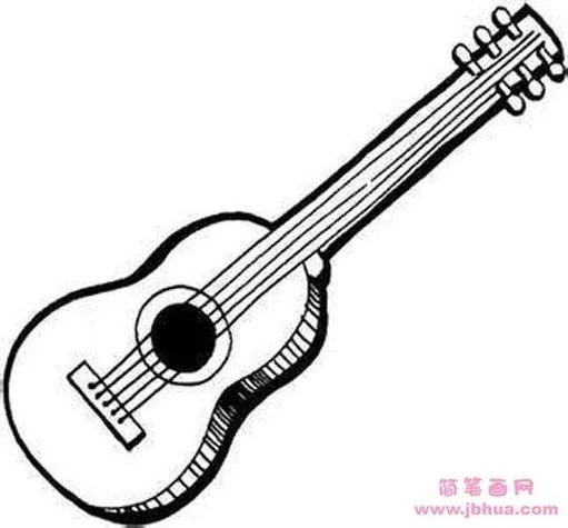 吉他简笔画幼儿_1