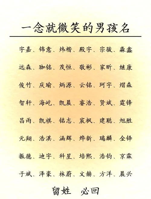 2013起名字大全男孩-2013 男孩名字大全