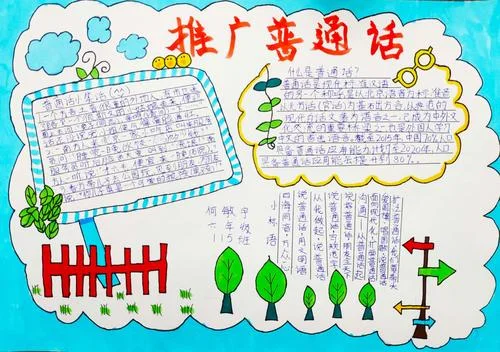 学生语言文字手抄报_1