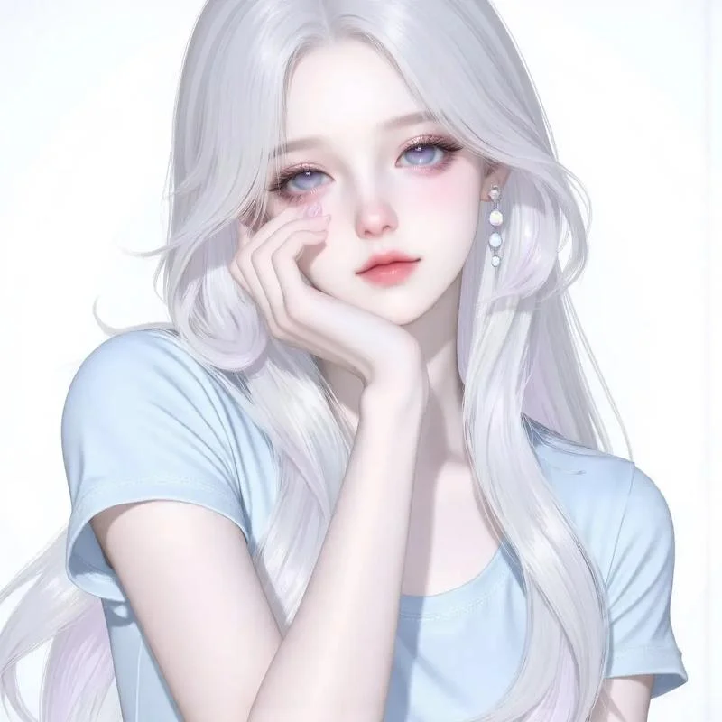 抖音最火头像女卡通_2