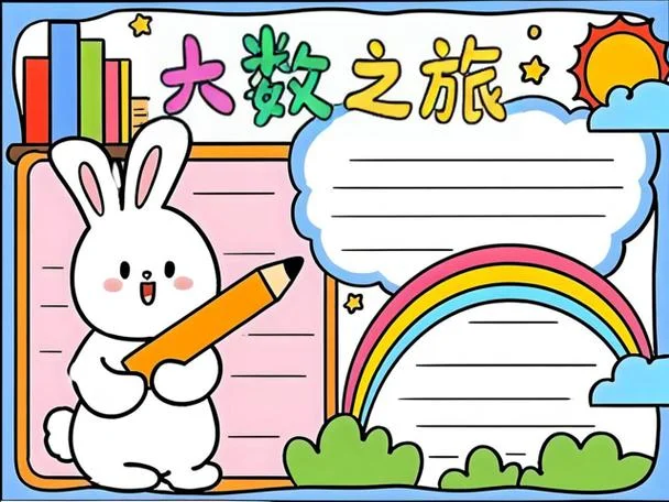 四年级上册第一单元手抄报数学_2