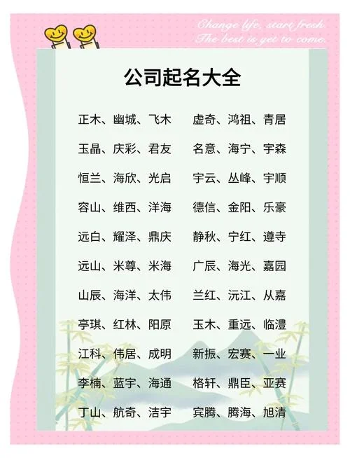 免费公司起名字网站-免费公司起名网站