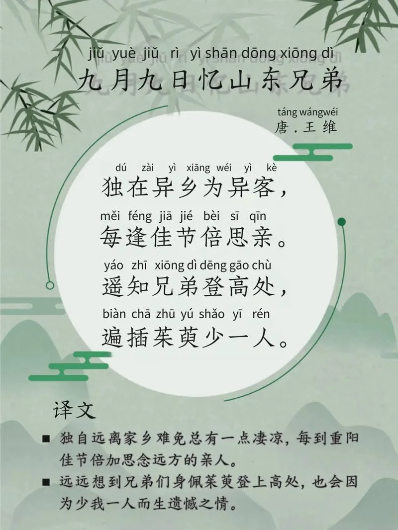 九月九日忆山东兄弟是谁写的_2
