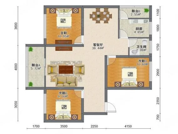 80平方三室一厅多少钱_1