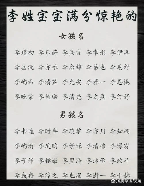 李姓光字辈起名大全_2