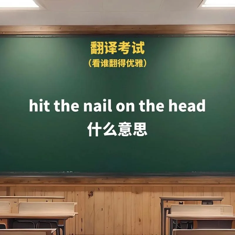 hit the nail on the head感悟_2