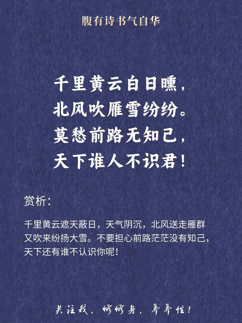 莫愁前路无知己出自_2