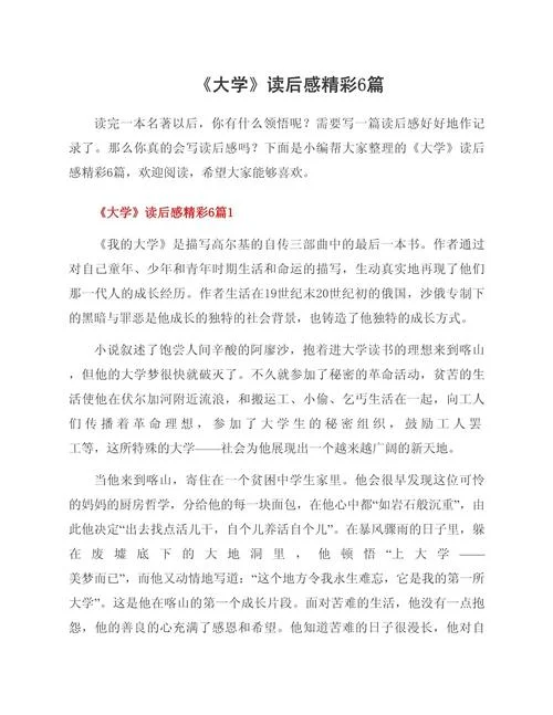 大学感悟1000字以上_1